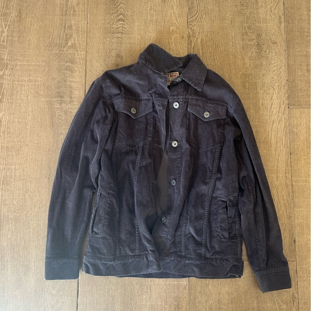 Iron & Resin Charcoal Corduroy Jacket